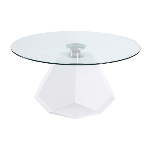 

[US Warehouse] Clear Glass Table, Size: 34x18 inch