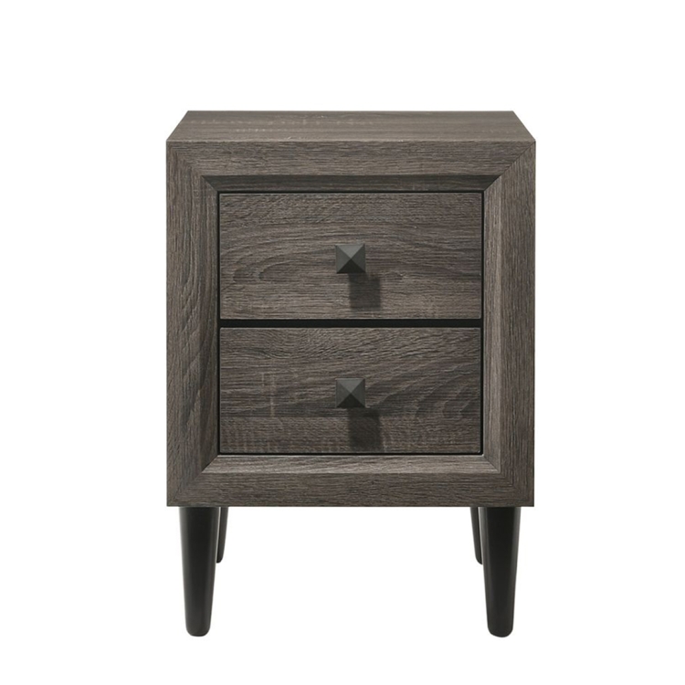 

[US Warehouse] Oak Bedside Table with Drawer, Size: 16x16x21 inch