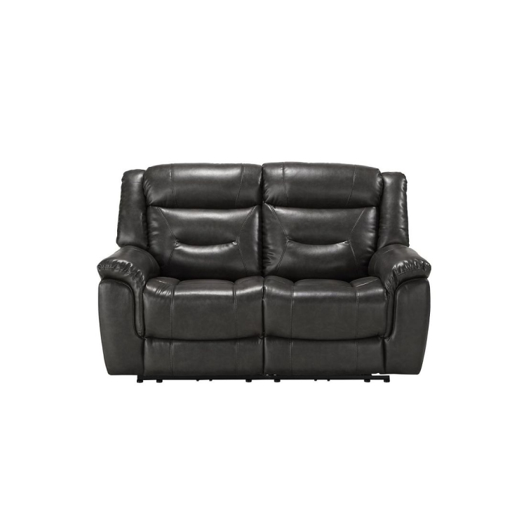 

[US Warehouse] Leather Short Plush Two-seat Sofa, Size: 65x39x40 inch