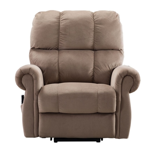 

[US Warehouse] Electric Lift Recliner with Heat Therapy And Massage Function, Size: 33.4x30x43 inch(Brown)