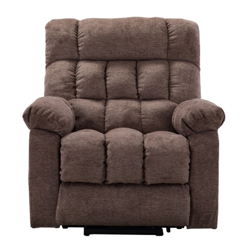 

[US Warehouse] Electric Lift Recliner with Heat Therapy And Massage Function, Size: 38.2x38.6x41.3 inch(Brown)