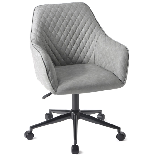 

[UK Warehouse] Home Office Retro PU Leather Desk Chair Swivel Chair