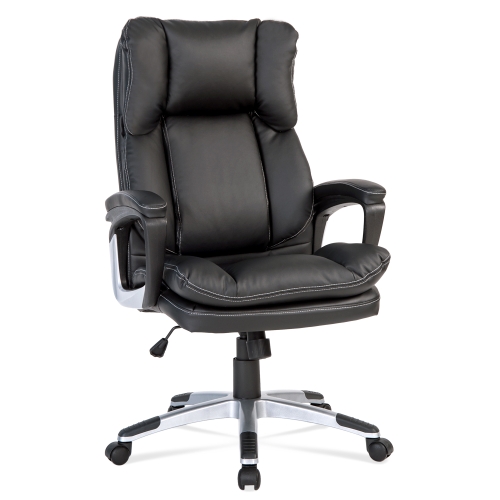 

[UK Warehouse] High-Back Executive Desk Chair Black PU Leather PC Computer Office Chair