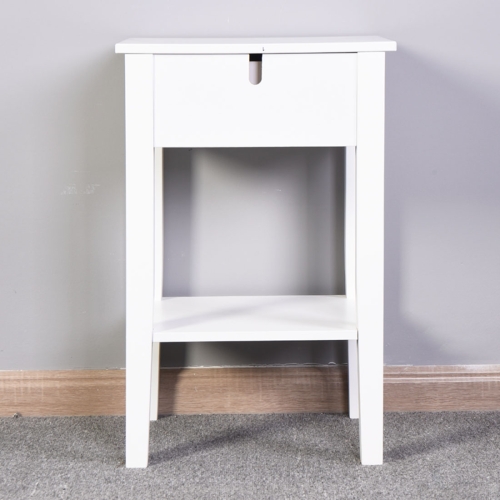 

[US Warehouse] Bathroom Floor-standing Storage Table with a Drawer, Size: 41.4x32x65cm