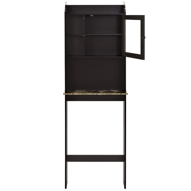 

[US Warehouse] Modern Over The Toilet Space Saver Organization Wood Storage Cabinet for Home, Bathroom, Size: 175.3x59.1x18.4cm