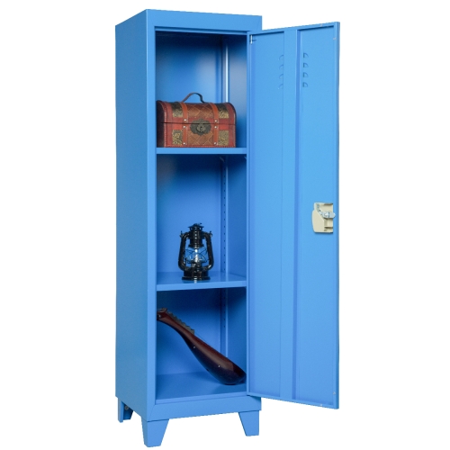 

[US Warehouse] Kids Bedroom Storage Locker with 2 Adjustable Shelves, Size: 38 x 38 x 137cm(Blue)