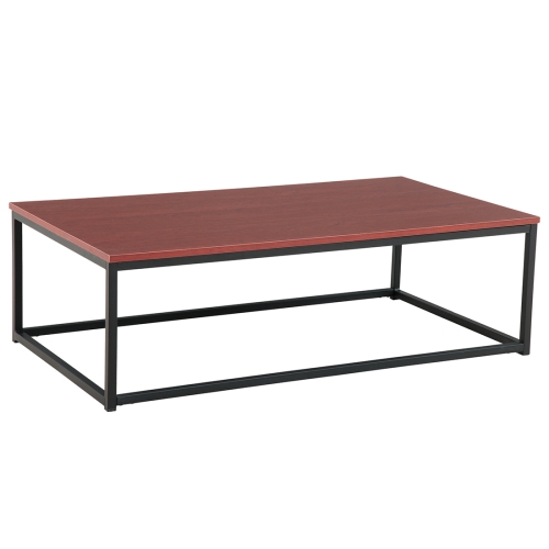 

[US Warehouse] Rectangular Coffee Table, Size: 110 x 60 x 34cm(Red Brown)