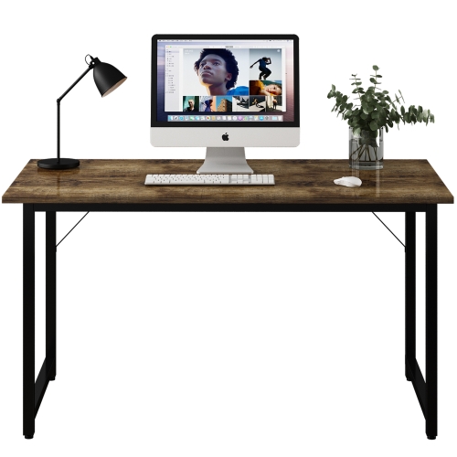 

[US Warehouse] Metal Frame Wooden Computer Desk Study Desk, Size: 48 x 30 x 24 inch (Charcoal)