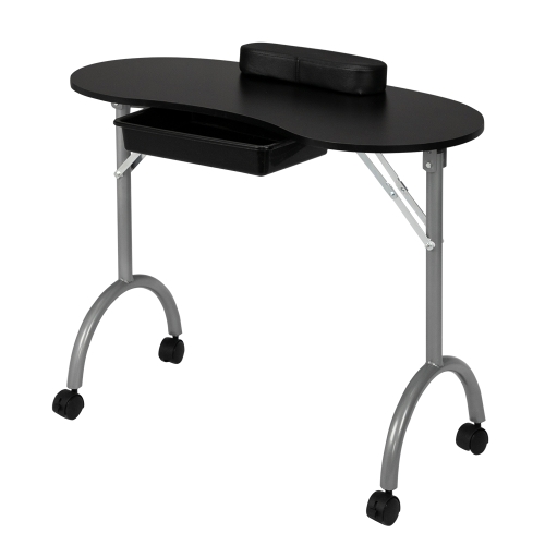 

[UK Warehouse] Portable SPA Beauty Manicure Table with Hand Pillow & Bag(Black)