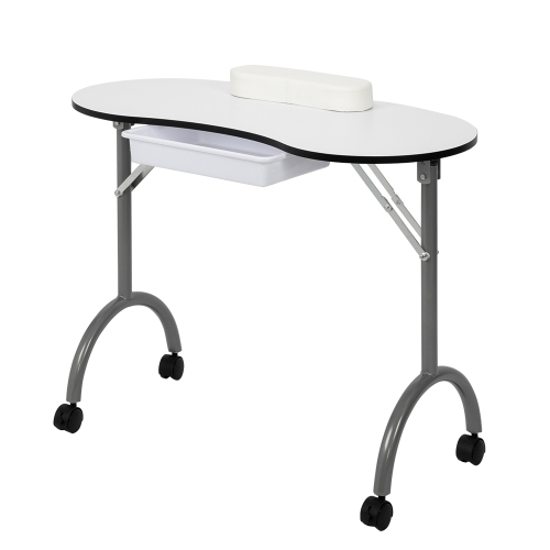 

[UK Warehouse] Portable SPA Beauty Manicure Table with Hand Pillow & Bag(White)