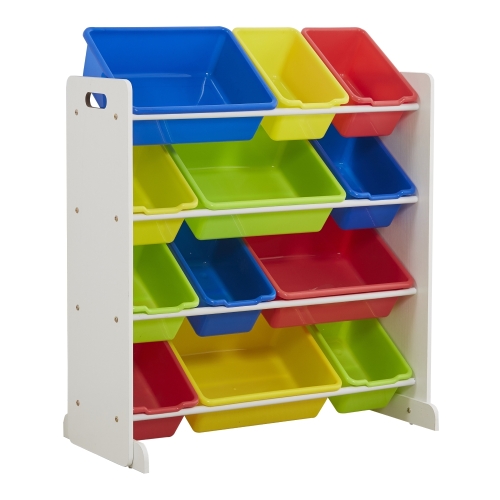 

[UK Warehouse] 4-layers 12-grid Toy Storage Rack