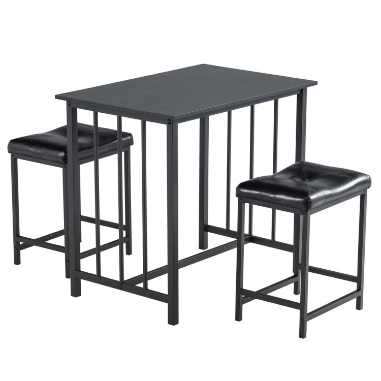 

[US Warehouse] 3 in 1 PVC Dining Table Set, Size: 90x60x82cm