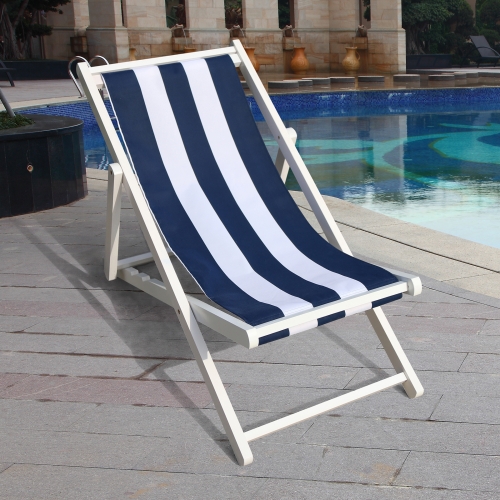 

[US Warehouse] Populus Wide-striped Sling Chair, Size: 99.5 x 88 x 59cm