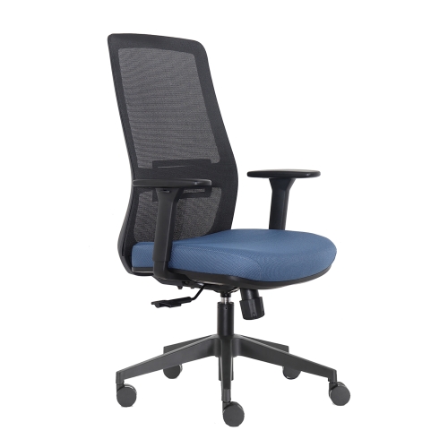 

[US Warehouse] Height-adjustable Sponge Office Swivel Chair with Armrests, Size: (108-118) x 64 x 62cm