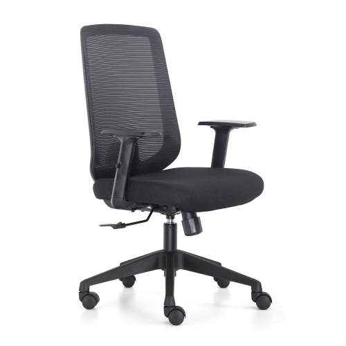 

[US Warehouse] Height-adjustable Elastic Mesh Sponge Cushion Office Swivel Chair with Adjustable Armrests, Size: (100-110) x 62 x 58cm
