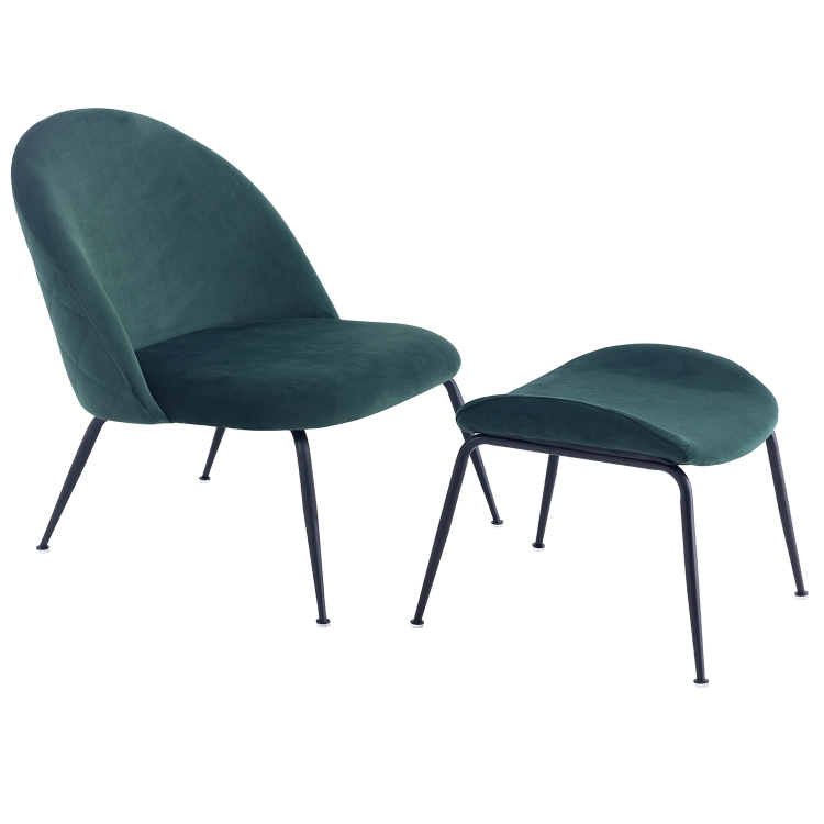 

[EU Warehouse] 2 in 1 Modern Comfortable Chaise Longue Chairs(Dark Green)