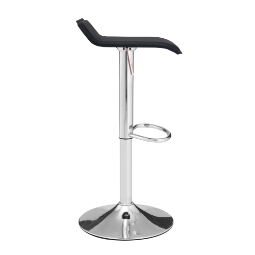 

[EU Warehouse] Adjustable Height Chrome-plated Anti-slip Bar Stool(Black)