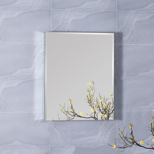 

[US Warehouse] Aluminum Wall-mounted Bathroom Mirror Cabinet with Adjustable Shelf, Size: 30 x 24 inch