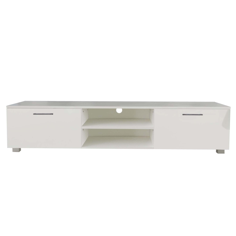 

[US Warehouse] Simpleness Creative Furniture High-Gloss TV Cabinet, Size: 63x15.7x13.8 inch(White)