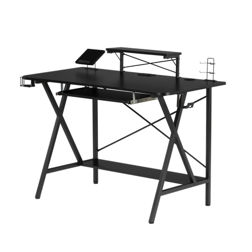 

[US Warehouse] 47 inch Home Office Gaming Table E-Sports Computer Desk (Black)