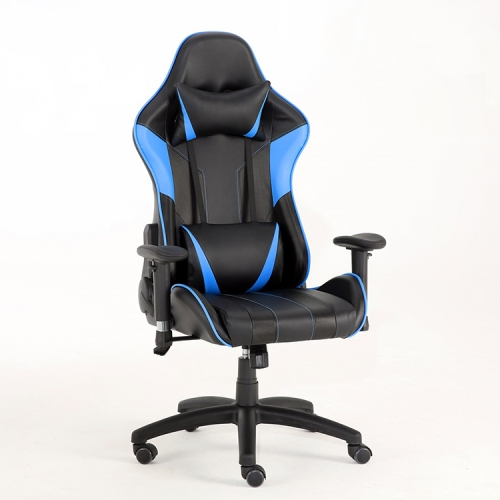 

[US Warehouse] Gaming Chairs with Headrest & Lumbar Pillow (Black Blue)