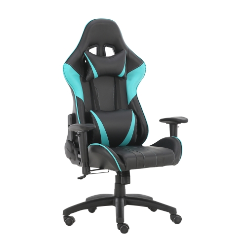 

[US Warehouse] Gaming Chairs with Headrest & Lumbar Pillow (Green)
