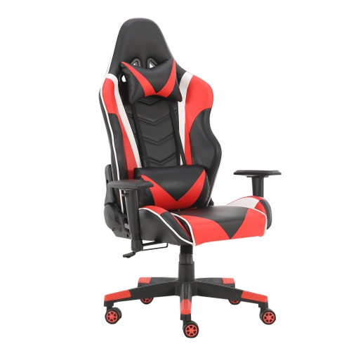

[US Warehouse] Gaming Chairs with Headrest & Lumbar Pillow (Red)