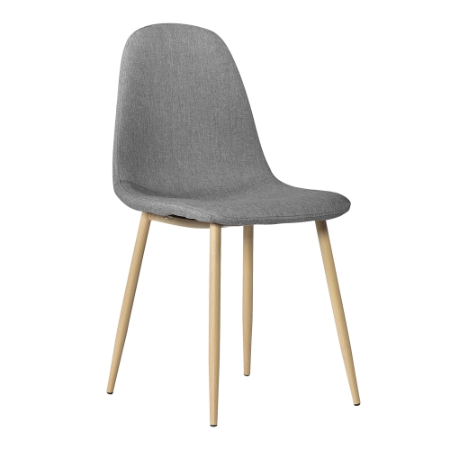 

[UK Warehouse] 4 PCS Modern Simple Dining Chair, Size: 84 x 43 x 40cm(Grey)