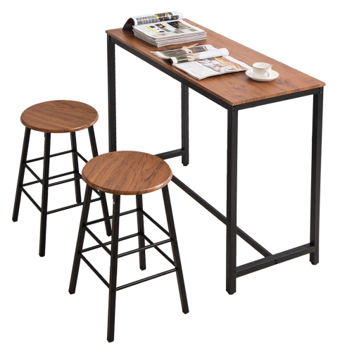 Bar Table Size - Ready Stock Modern Style Bar Table With 2 Bar Chairs