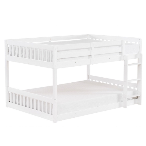 

[US Warehouse] Pine Low Bunk Bed with Ladder, Size: 200x105.5x120.5cm