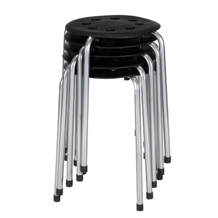 

[US Warehouse] 5 PCS Stackable Round Stool