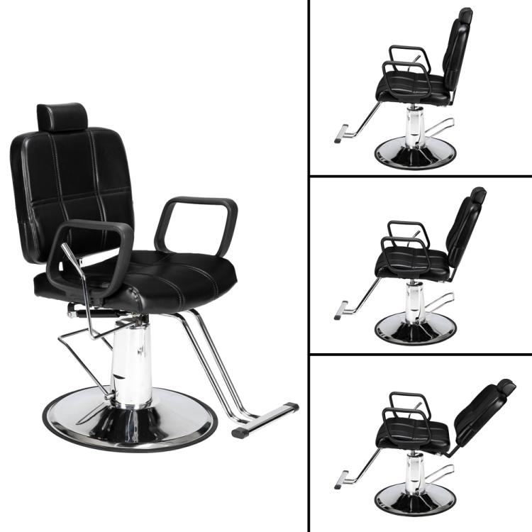 

[US Warehouse] Reclining Haircut Chair Hairdressing Chair (Black)