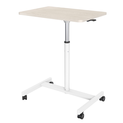 

[US Warehouse] Ergonomic Design Home Office Adjustable Height Movable Laptop Desk Writing Table (White)