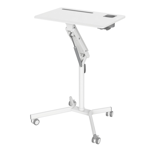 

[US Warehouse] Modern Style Home Office Adjustable Height Laptop Desk Writing Table (White)