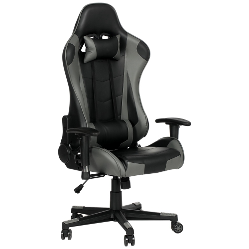 

[US Warehouse] Ergonomics Games Gaming Chairs with Headrest & Lumbar Pillow, Size: 25.6x23.2x49.6-52.3 inch