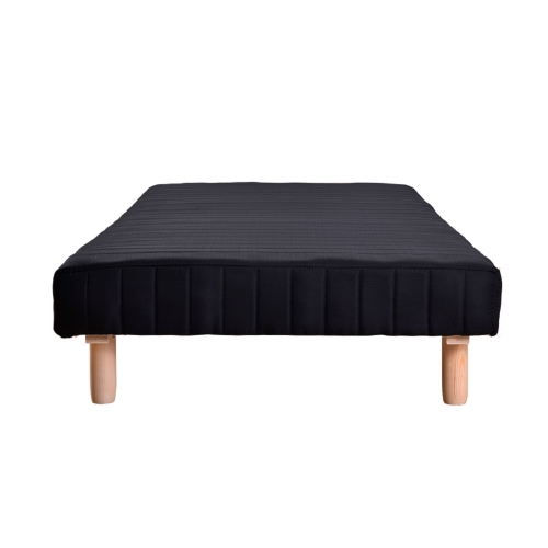 

[JPN Warehouse] Mattress with Wooden Feet Holde, Size: 120x195x34cm(Black)