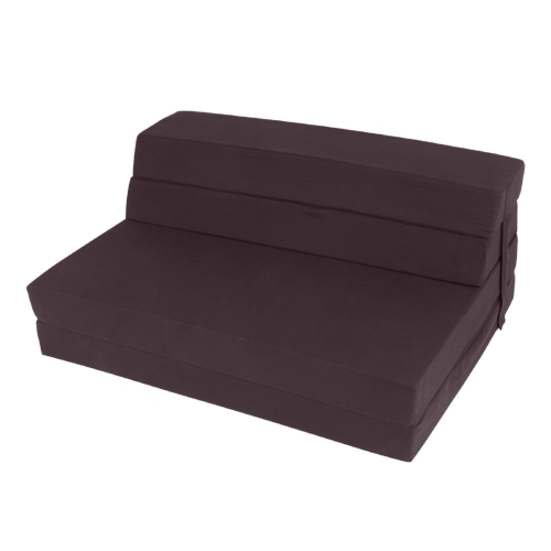 

[JPN Warehouse] Foldable Sofa Mattress with Non-slip Tape, Size: 97x195x10cm(Brown)