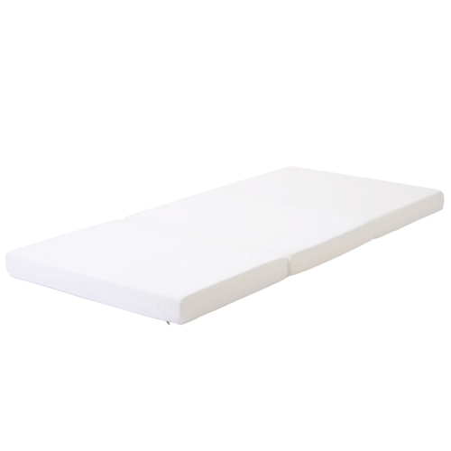 

[JPN Warehouse] Three-Fold Highly Flexible Single Mattress, Size: 195x120x10cm(White)