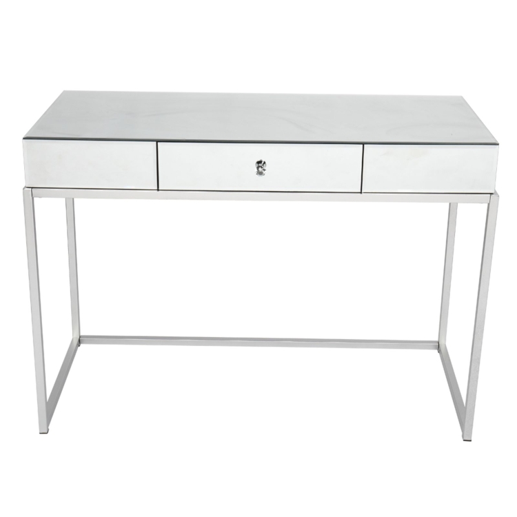 

[US Warehouse] Mirror Table Dressing Table with Drawers, Size: 124.5x37x61cm