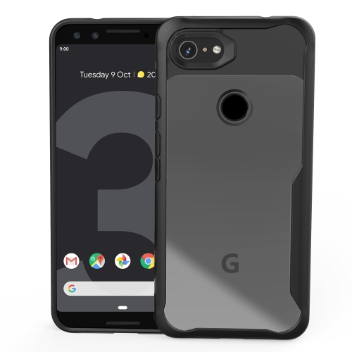 

Transparent PC + TPU Full Coverage Shockproof Protective Case for Google Pixel 3a (Black)