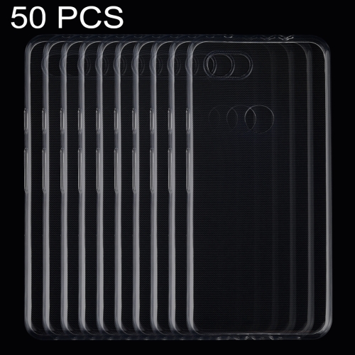 

50 PCS 0.75mm Ultrathin Transparent TPU Soft Protective Case for Google Pixel 3 Lite