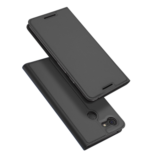 

DUX DUCIS Skin Pro Series Horizontal Flip PU + TPU Leather Case for Google Pixel 3, with Holder & Card Slots (Grey)
