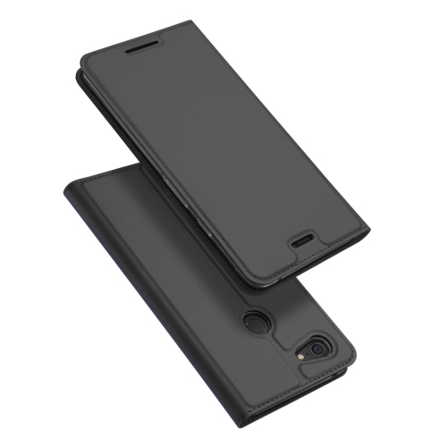 

DUX DUCIS Skin Pro Series Horizontal Flip PU + TPU Leather Case for Google Pixel 3 XL, with Holder & Card Slots (Grey)