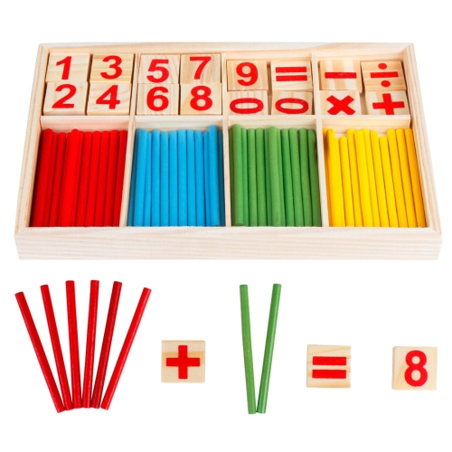 

Intelligence Kids Toys Wooden Digit Mathematical Sticks