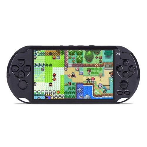 

X9 PSP 5.1 inch Pockrt Console Handheld Game Player, Support GBA/ARC/NES (Black)