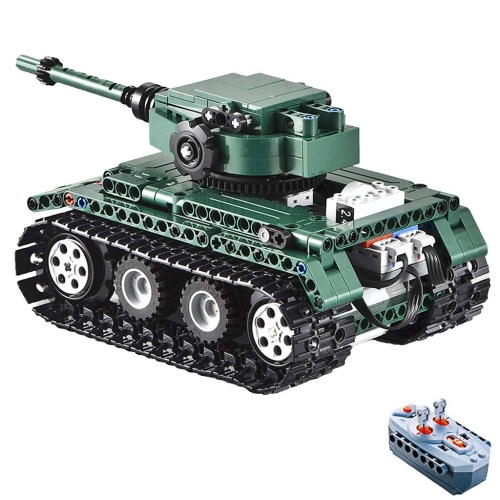 

MoFun C51018W 2.4G 1:35 DIY Assembled Building Blocks Toy Remote Control Tiger Tank Children Intelligence Toys