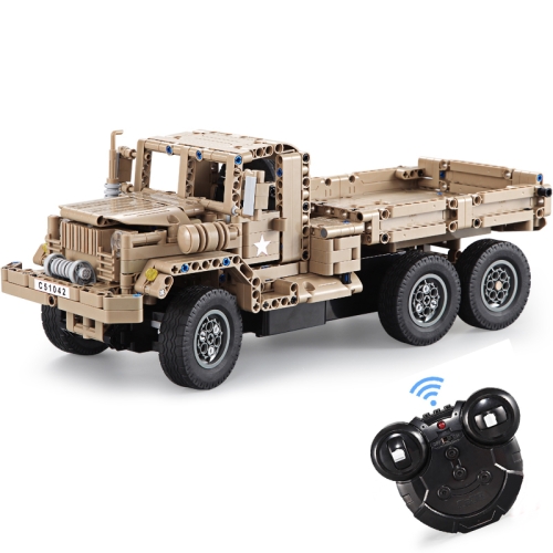 

MoFun C51042W 2.4G DIY Assembled Building Blocks Toy Remote Control Military Truck Children Intelligence Toys