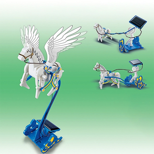 

3 in 1 Solar Energy Pegasus Chariot Shape Children DIY Assembled Educational Toys