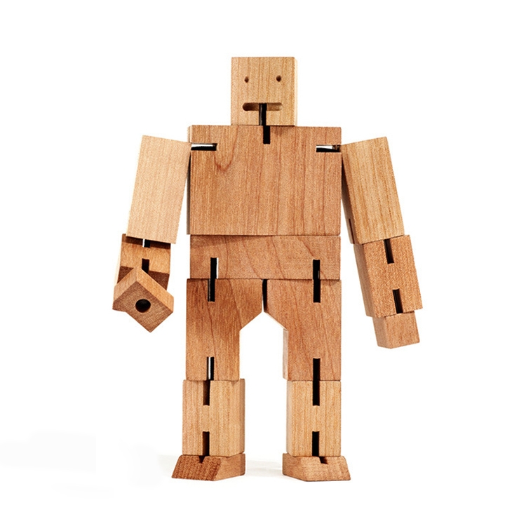 

Magic Cube Robot DIY Puzzle Toys Wooden Building Blocks Educational Game for Children