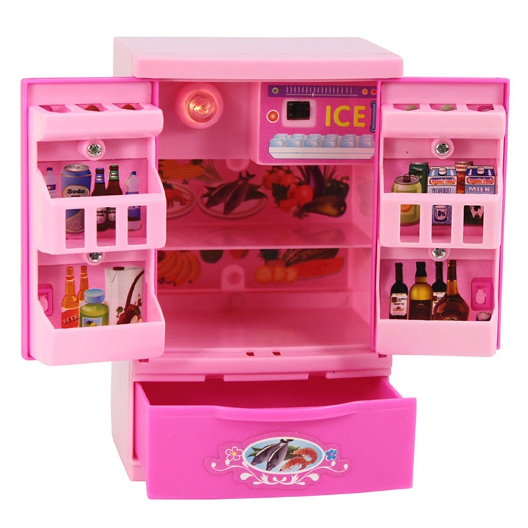

Mini Refrigerator Pretend Play Children Simulation Appliances Toys